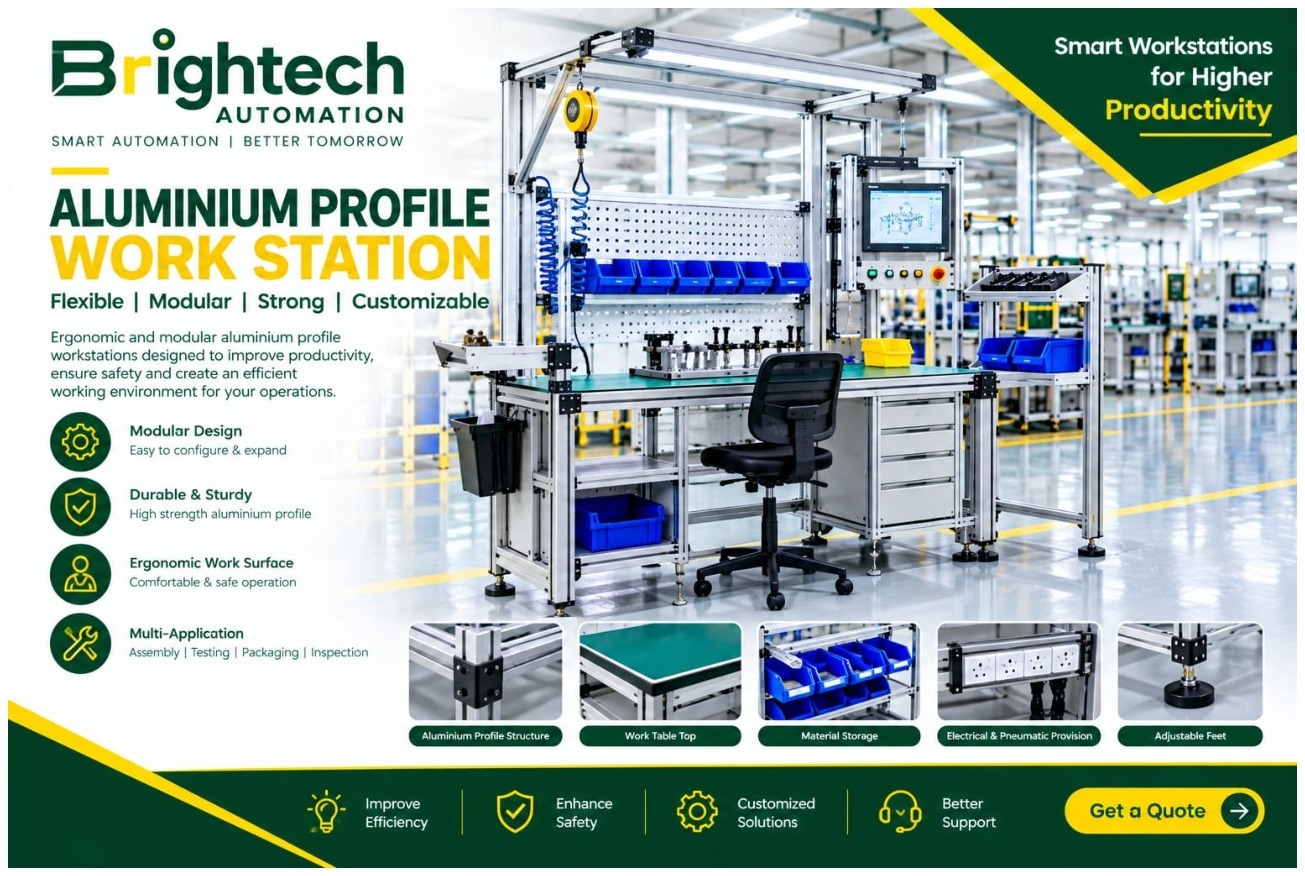 Aluminium profile workstation